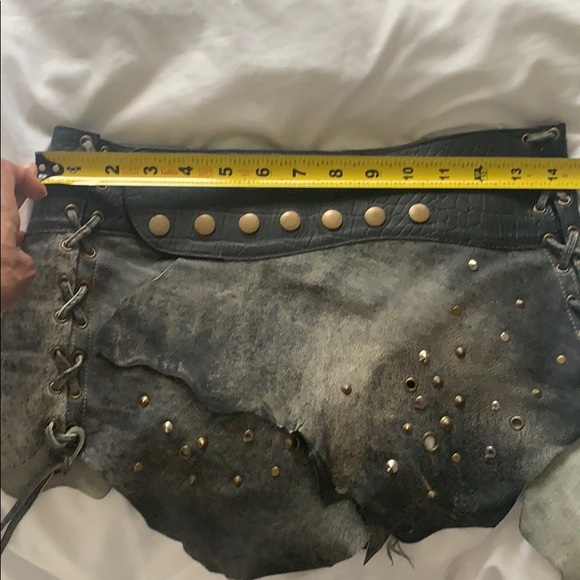 Leather miniskirt /belt main image 5